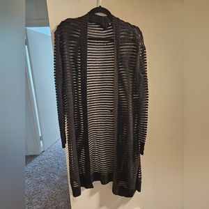 Black and see through cardigan